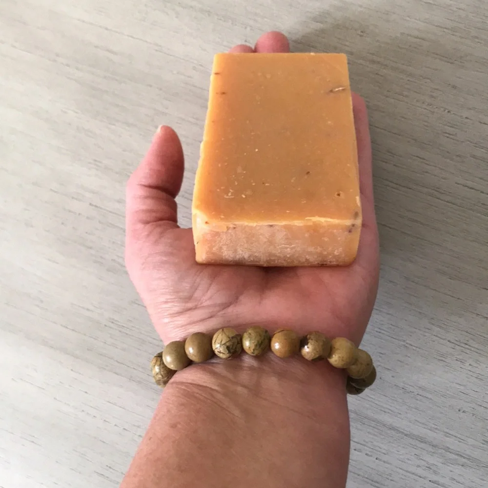 Organic Turmeric , Honey , Orange , Oatmeal soap - Picture 2 of 5